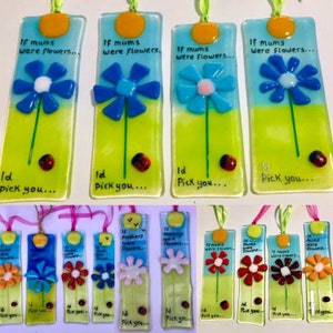 SALE- Fused glass art if mums were flowers id pick you sun catcher,  mothers day gifts, cornish fused glass, Fused Glass Cornwall