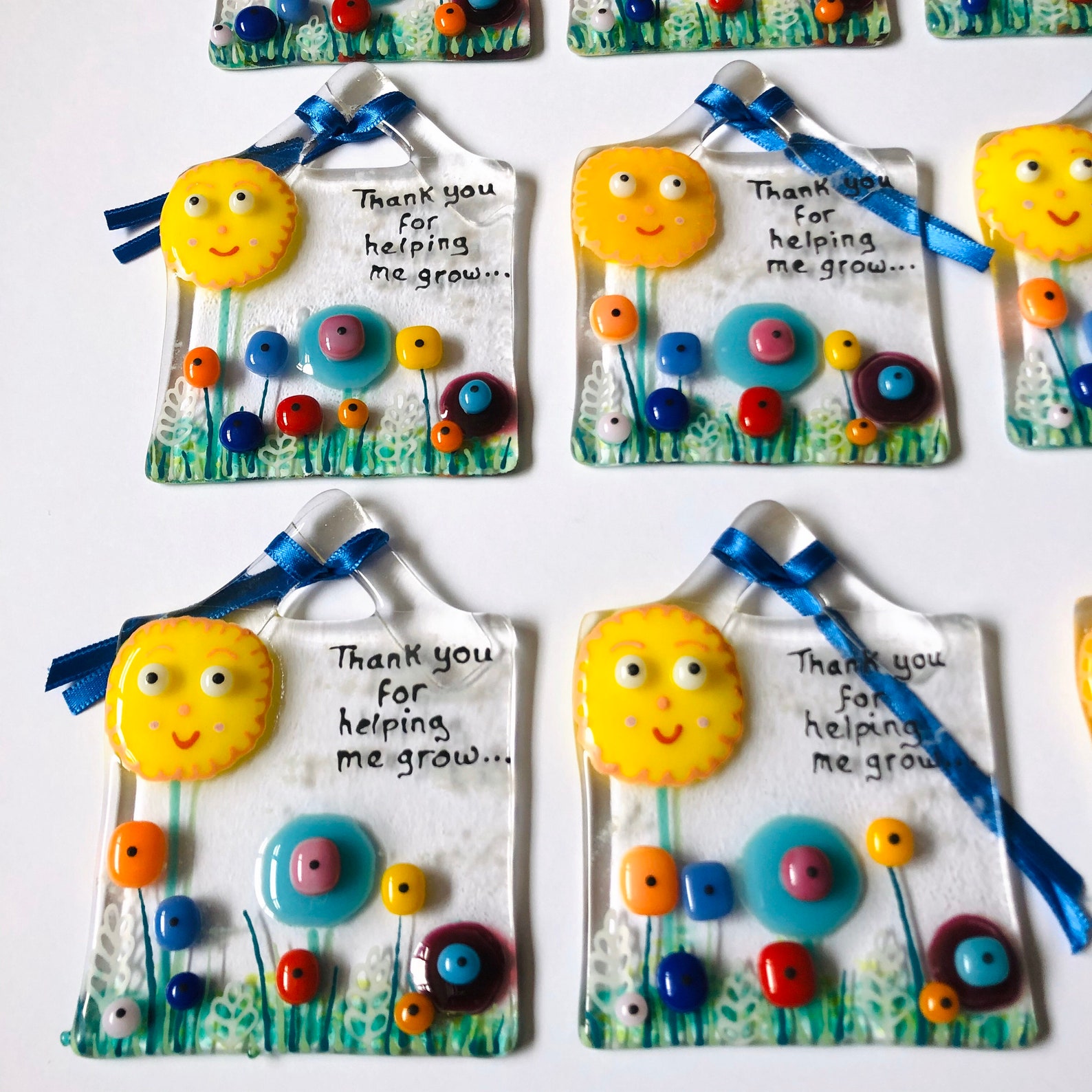 Fused Glass Art Fused Glass Flowers Hanger Fused Glass Etsy