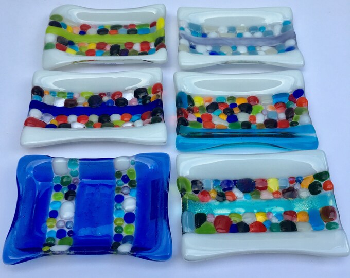 Fused Glass Soap Dish Jewellery Dish Ring Dish Trinket Etsy