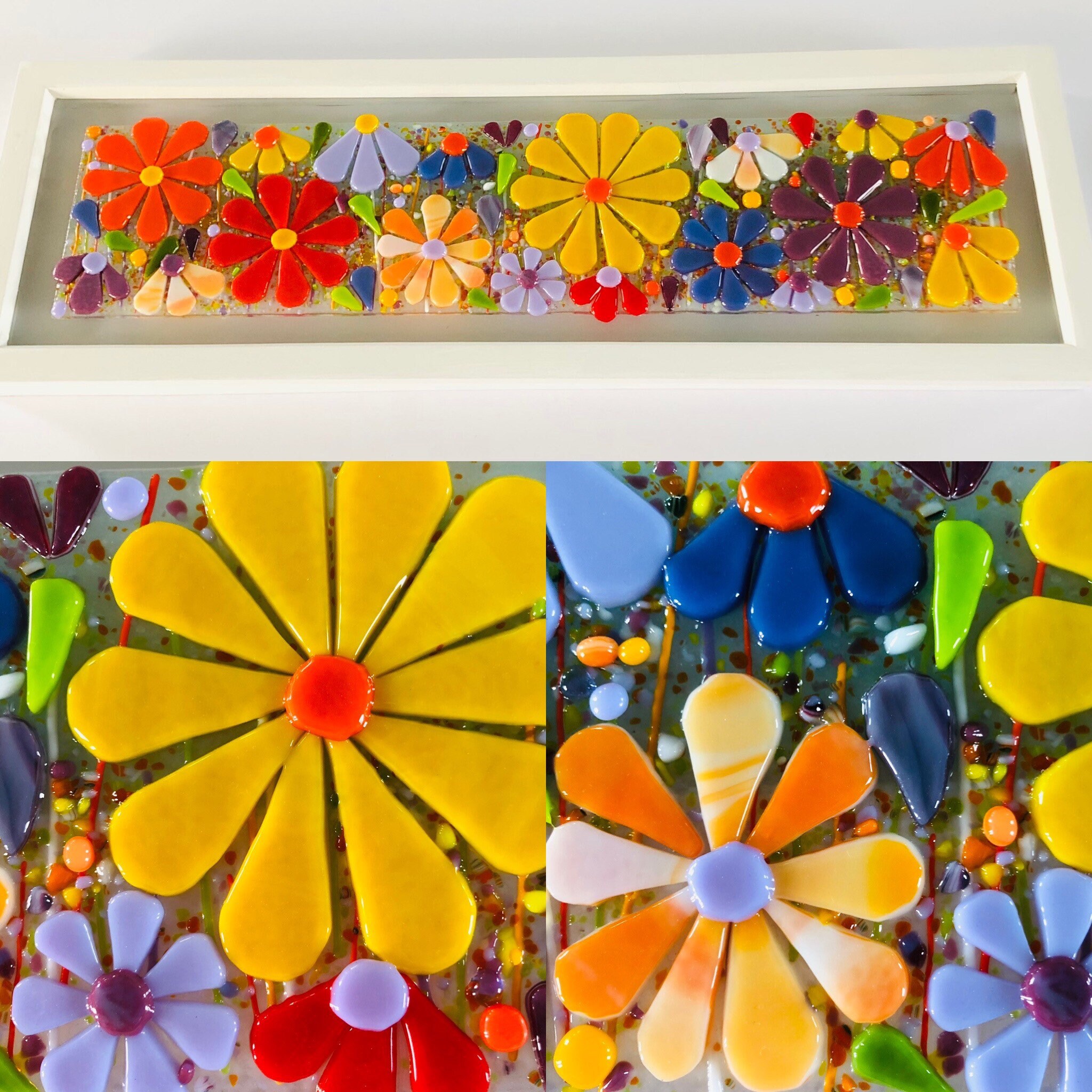 Fused Glass Flowers Art Fused glass Fused Glass Cornwall Cornish fused