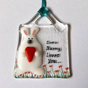 memorial gift Robins appear when lost love ones are near fused glass freestanding wave fused glass robin Cornish fused glass