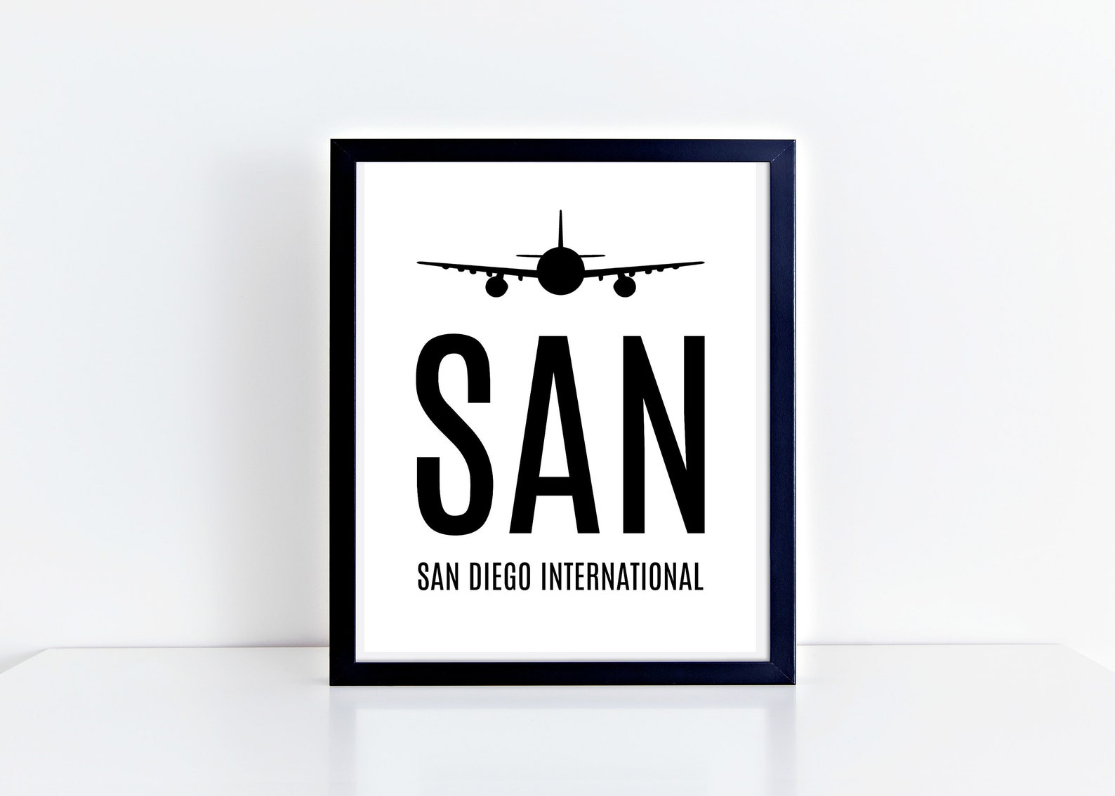 Airport Code SAN Wall Art Instant Download Printable Etsy