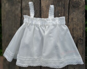 Baptism/Christening Personalized Undergarments with Elastic Waist Band for Girls *Only Clothes*  Gp Lace 2