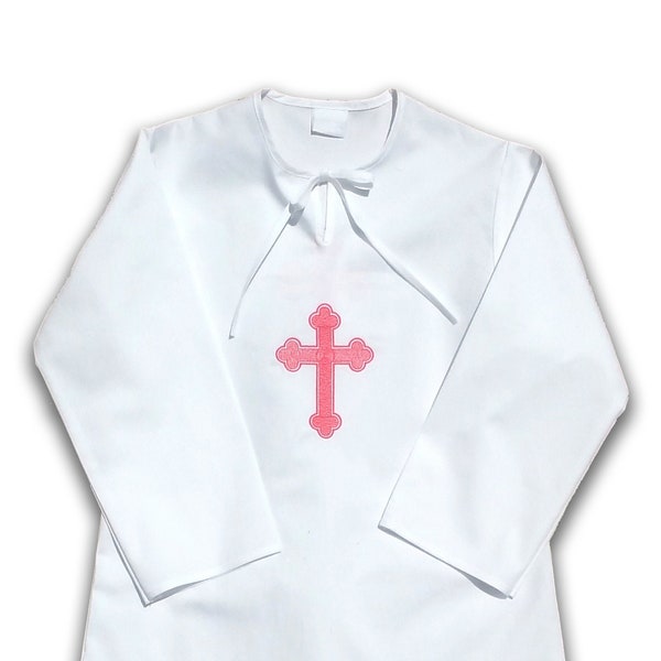 Baptism/Christening Robe for Children with Orthodox Cross