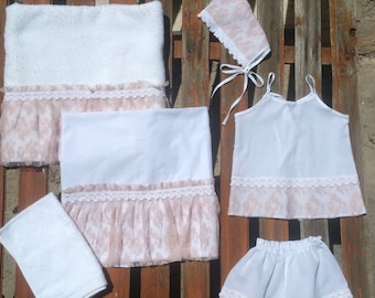 Baptism/Christening Undergarments Set for Girls Vintage Collection