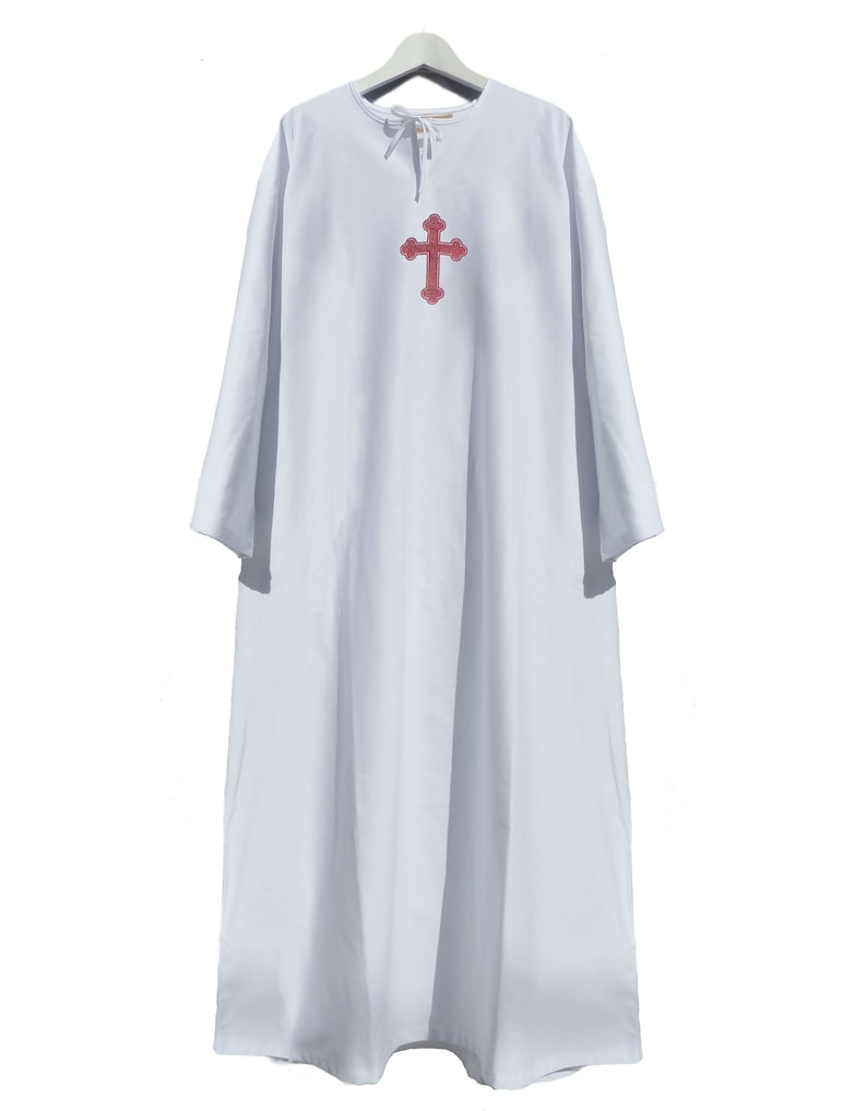 Baptism/Christening Robe for Adults with Orthodox Cross Etsy