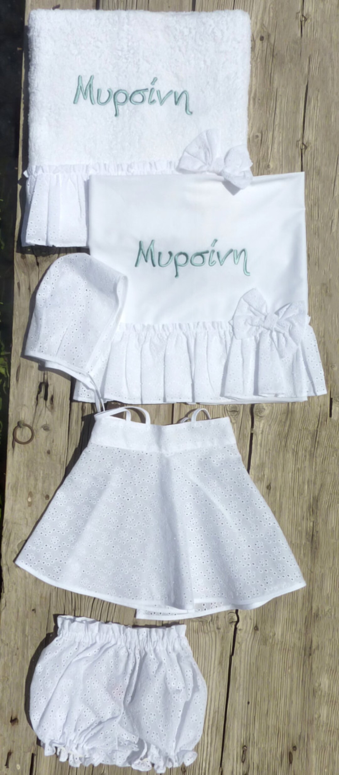Baptism/christening Undergarments Set for Girls Vintage Etsy