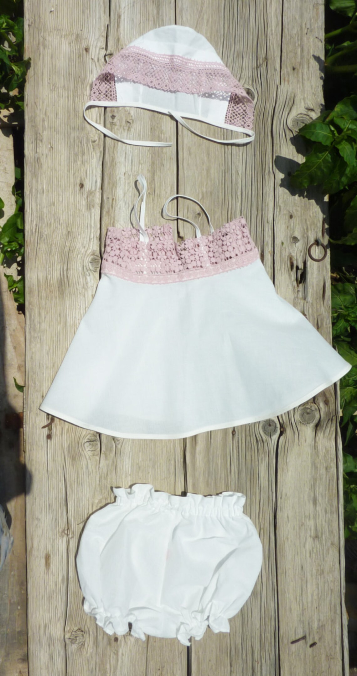 Baptism/christening Undergarments With Guipure Lace for Girls Etsy