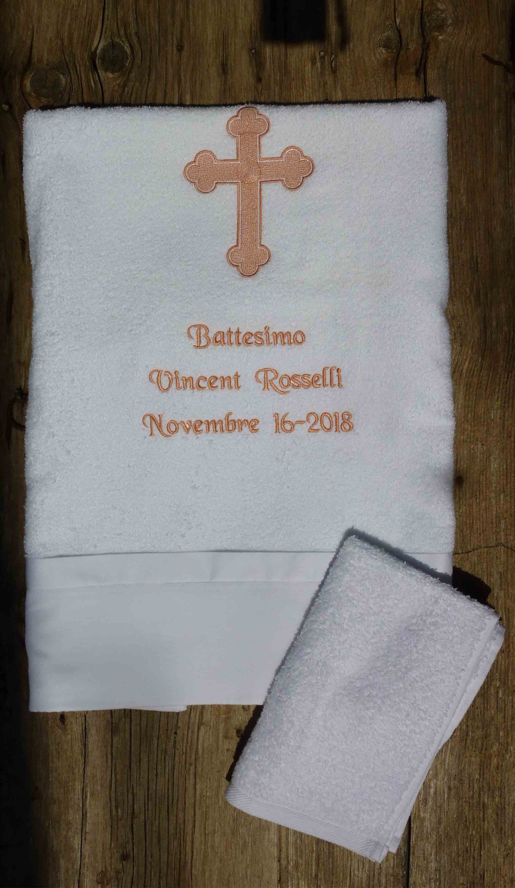 Baptism/christening Towels Personalized With Name and Orthodox Etsy