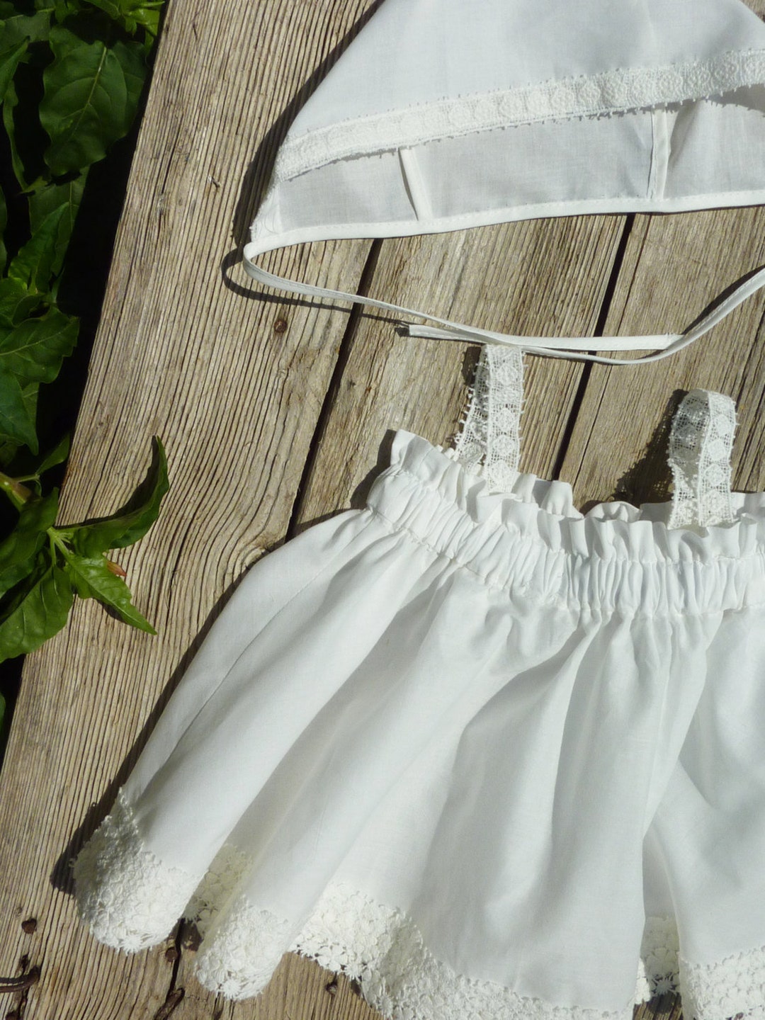Baptism/christening Undergarments With Elastic Waist Band for Girls only Clothes Lace 1 Etsy