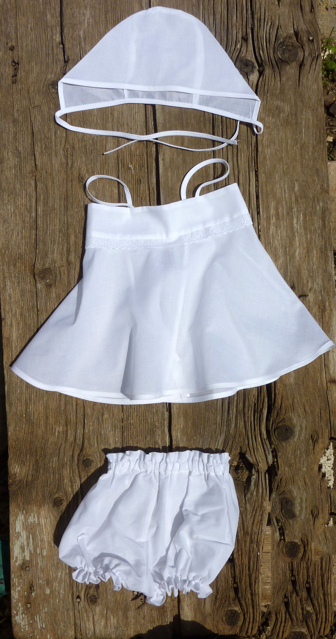 Baptism/christening Undergarments With Lace for Girls only Etsy