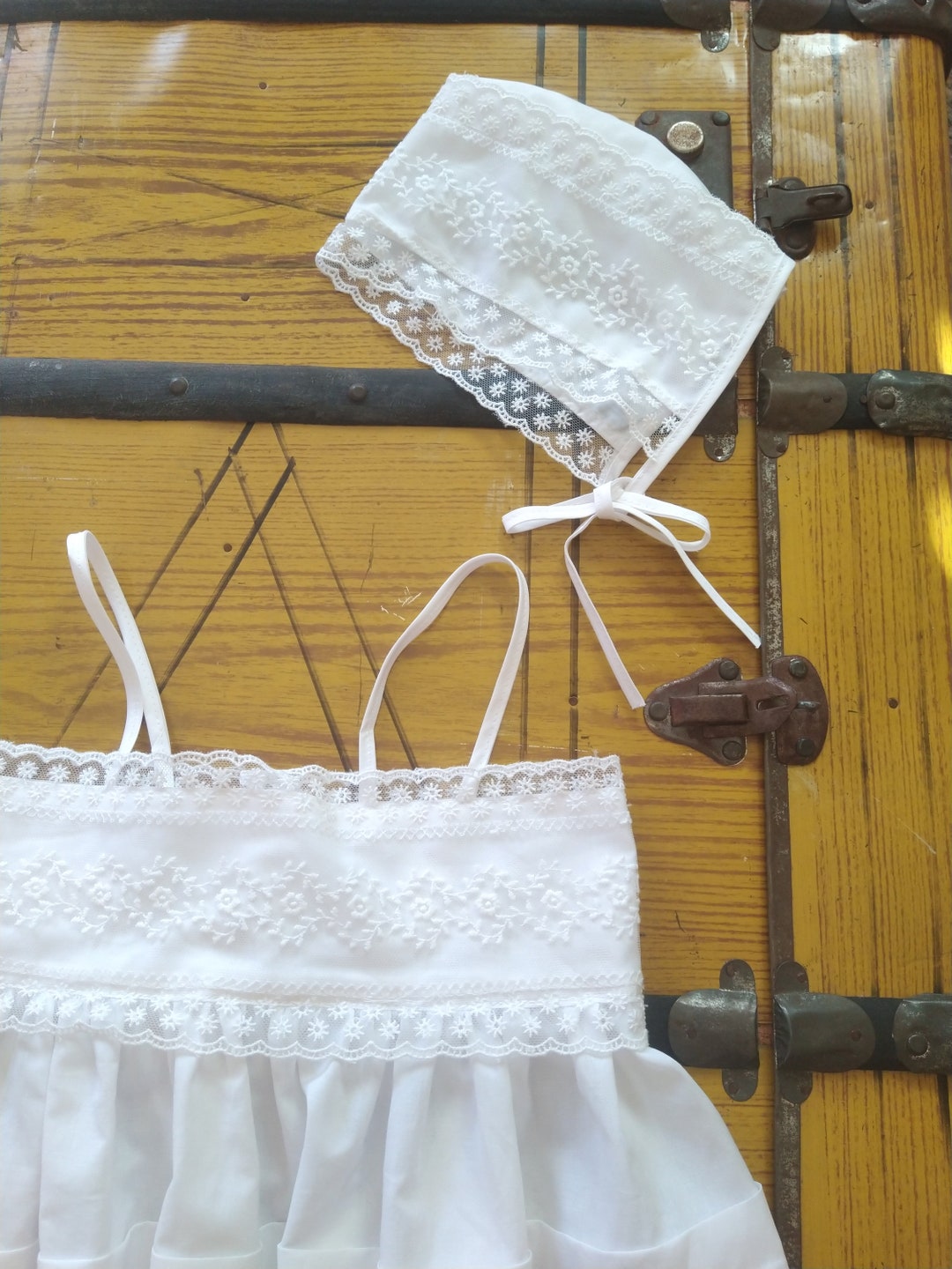 Baptism/christening Undergarments With Guipure Lace for Girls only Clothes Etsy