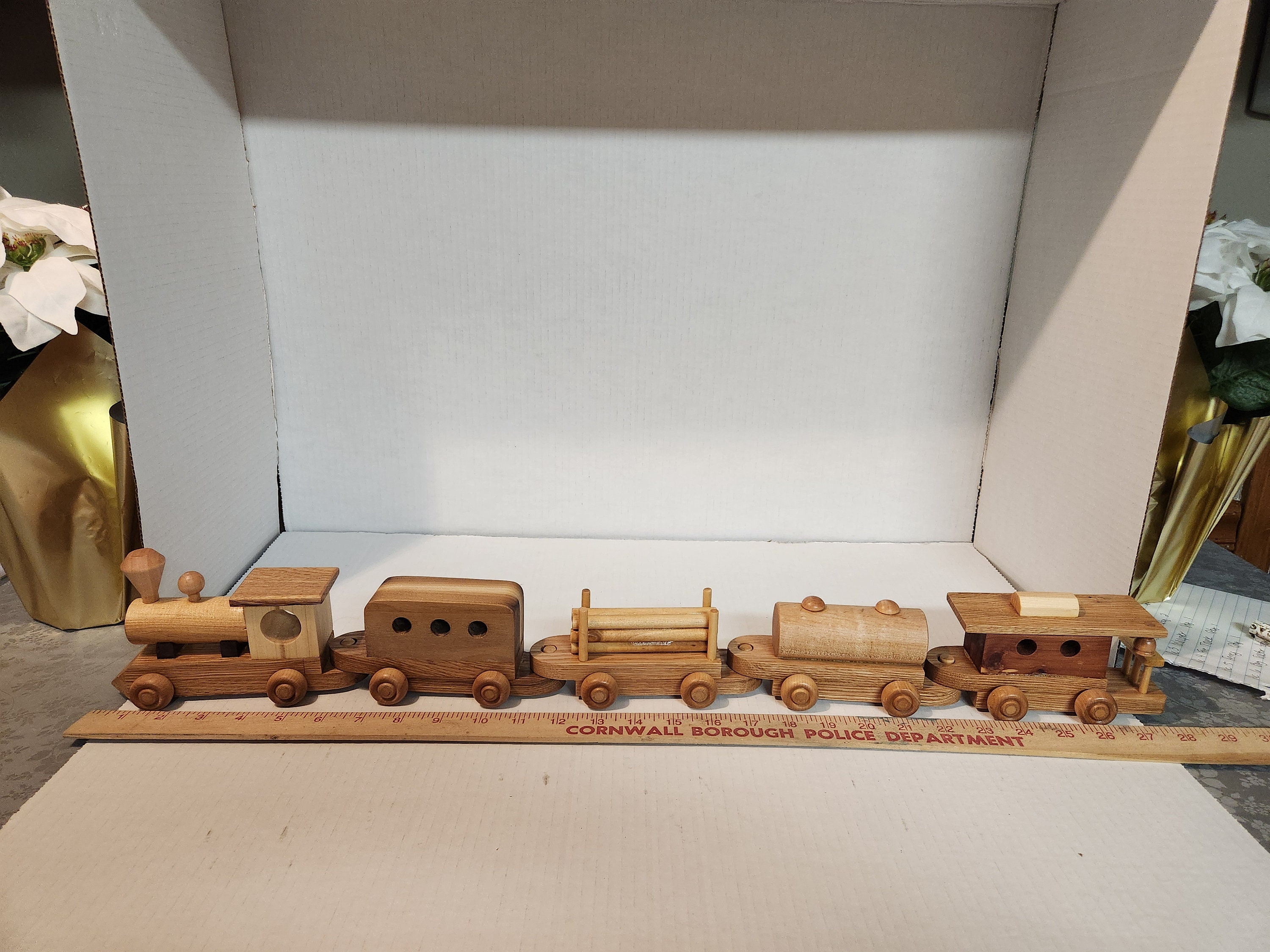 argos toys wooden train set