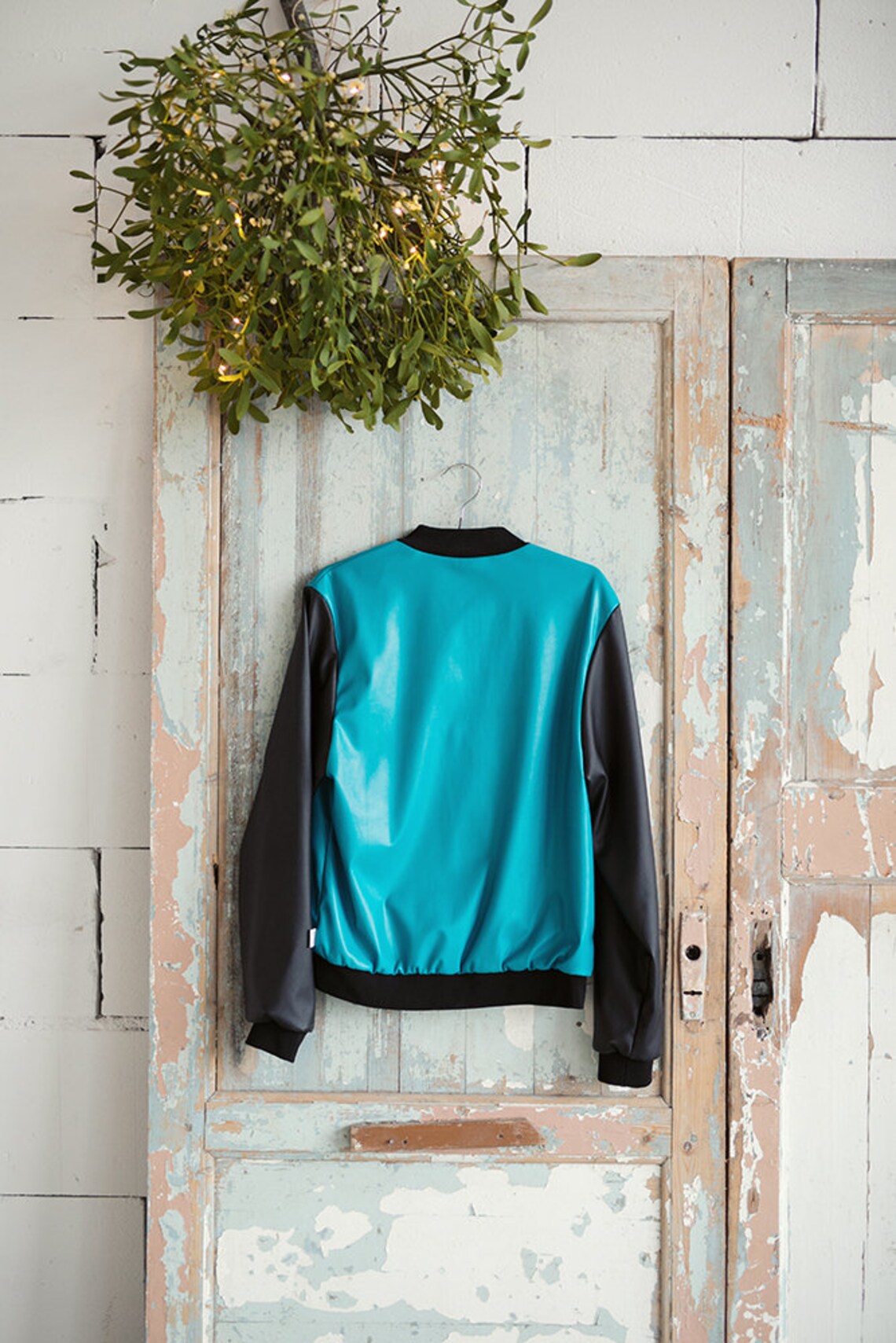 Faux Leather Bomber Jacketunisexwomen Jacketmen Jacketvegan Jacketshort ...