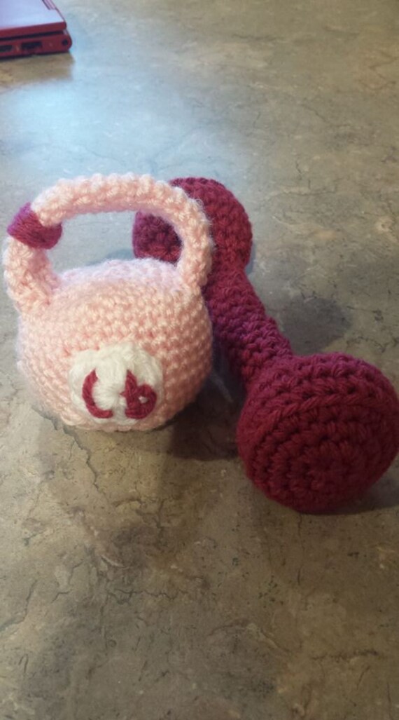 kettlebell baby rattle