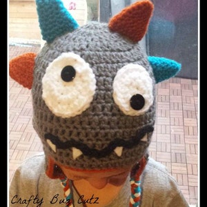 Monster Hat Crochet kids