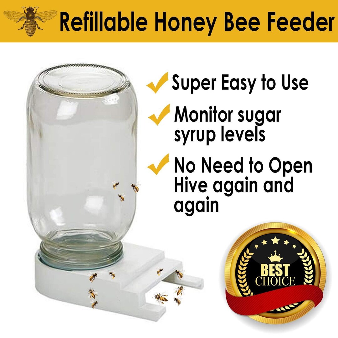 4 Pack Bee Feeders Easytoinstall Beekeeping Beehive Equipment Fits