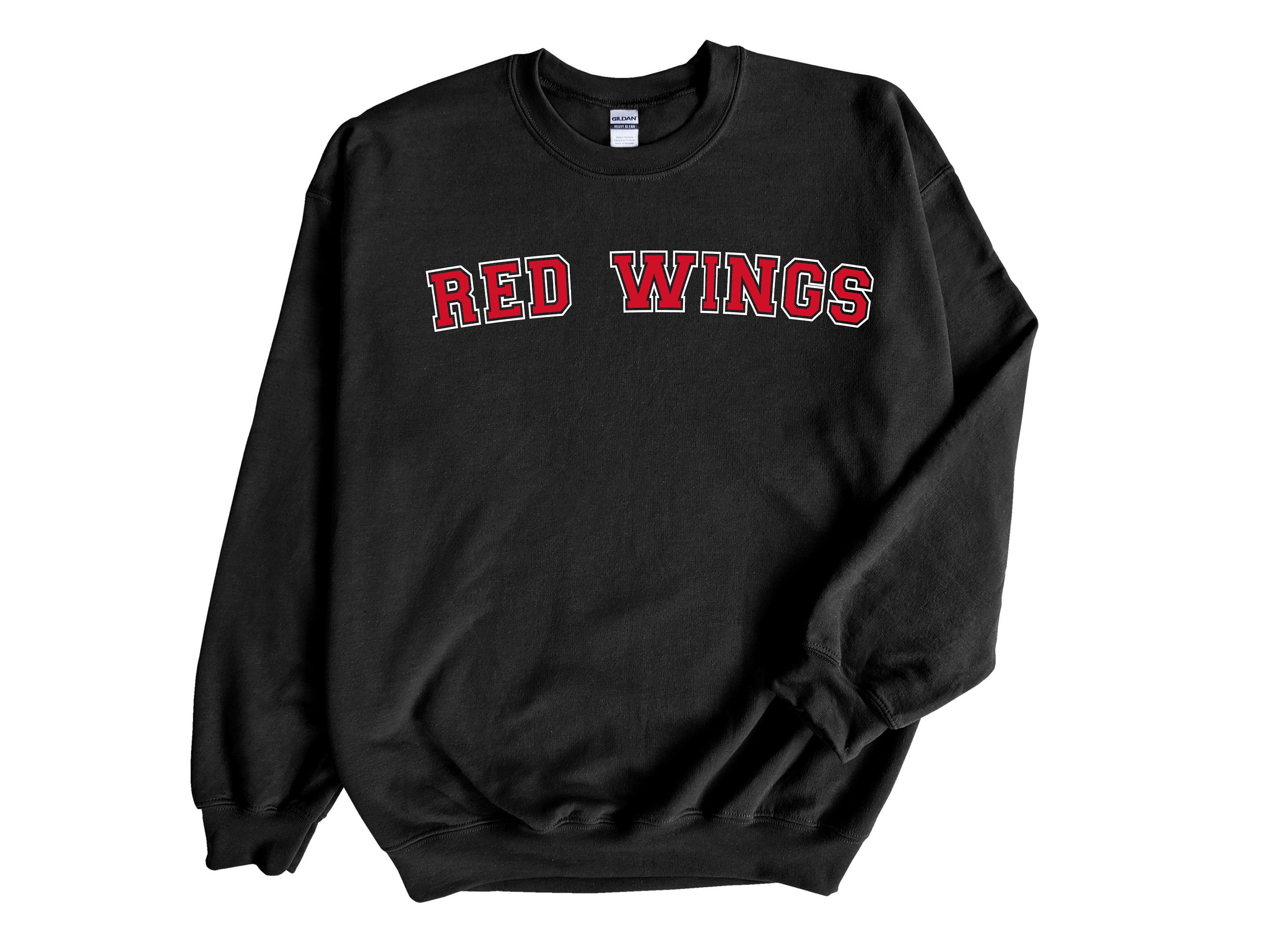 black red wings sweatshirt