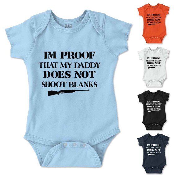 Shoot Blanks New Parents Baby Shower Gifts Funny Saying Baby Etsy