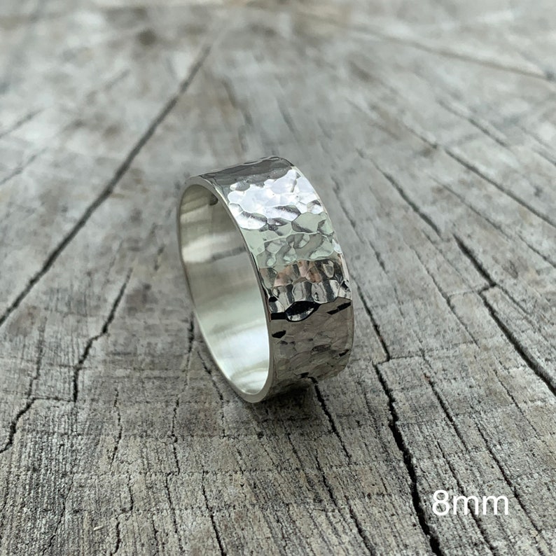 Sterling Silver Wedding Band. Sterling Silver Wedding Ring. Etsy