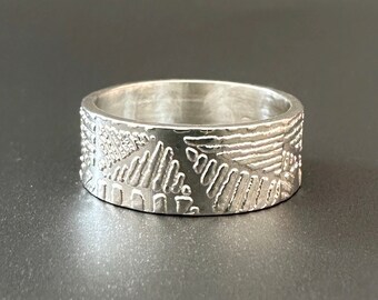 Sterling silver wedding ring. 6mm sterling silver wedding band. Sustainable wedding ring. Wedding band man. Bespoke wedding ring woman.