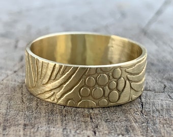 Sustainable gold wedding ring, bespoke sterling silver wedding ring