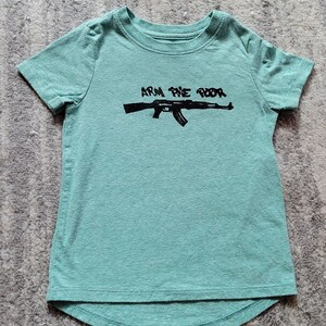 Arm The Poor 3T Short Sleeve Kids Shirt  - Blockprinted Cotton