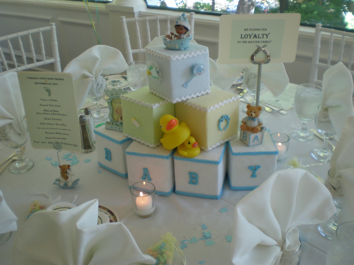 Building Blocks Baby Shower Centerpiece Etsy