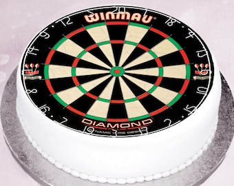 Dartboard Cake Topper Edible Round Birthday Cake Topper Decoration