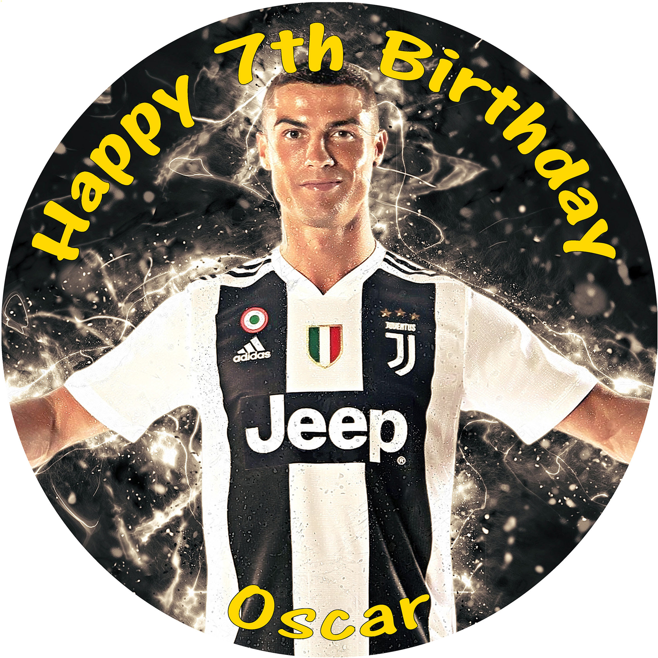 Cristiano Ronaldo Italian Club Juventus Professional Footballer Edible – A  Birthday Place