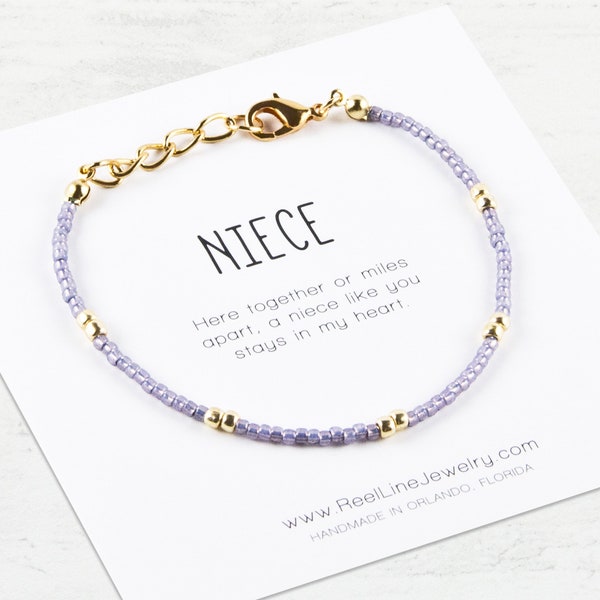 Niece birthday gift, gift for niece, niece graduation gift, BOHO Niece Bracelet, niece gifts, niece gift from aunt, send a gift to niece