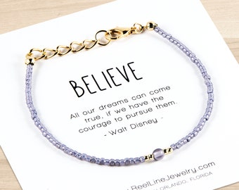 College graduation gift for her, graduation bracelet, high school graduation gift, graduation gifts for teens, Believe Jewel Bracelet Gift