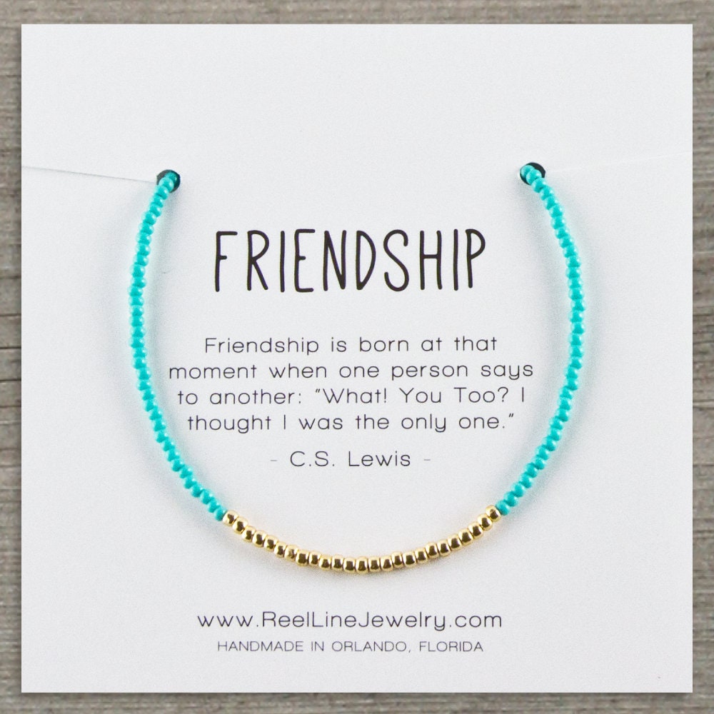 Modern GOLD Friendship Bracelet Best Friend Gift Best Friend Etsy