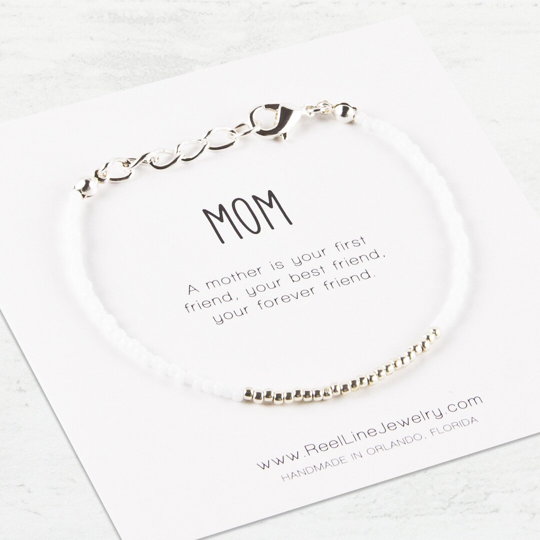 Mother Day Bracelet Gift From Daughter, MINIMILIST MOM Bracelet ...