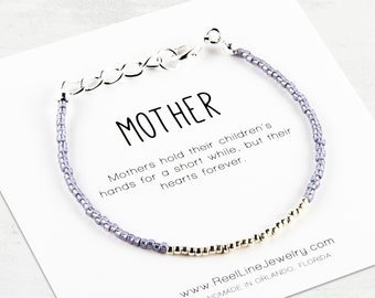Mothers day gift from daughter. Minimalist MOTHER Bracelet. mom birthday gift, mother daughter gifts, mom gift, mothers day jewelry
