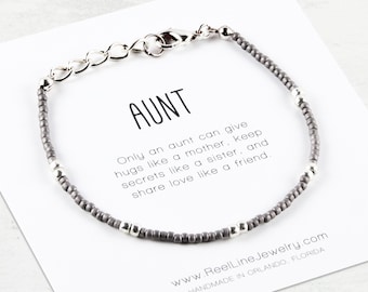 Christmas gifts for aunt, AUNT Bracelet. holiday stocking stuffer for aunt, Christmas gift ideas for aunt, aunt Christmas gifts, aunt gifts