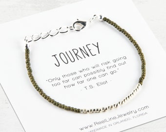 Minimalist JOURNEY Bracelet. wanderlust gift, friendship gifts, graduation gift, minimalist dainty bracelets jewelry, friend gift