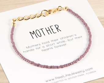 Handmade bracelet for Mother's Day, beaded friendship bracelet for mom mothers gift, new mom gift, mothers jewelry gift