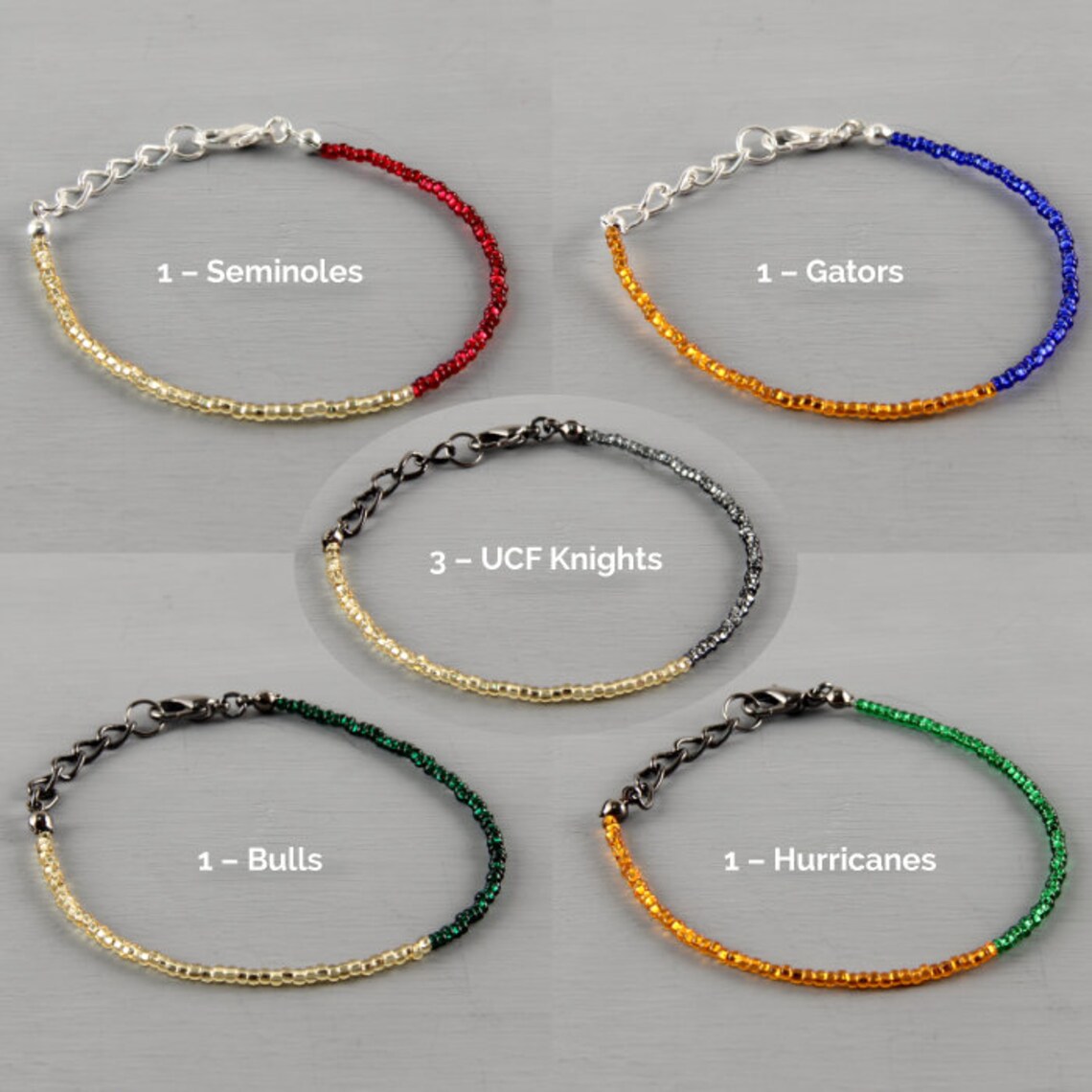 UCF Knights Bracelet University of Central Florida Black and Etsy