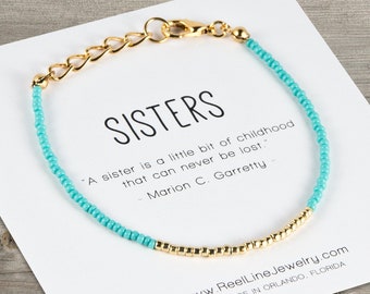 SISTERS Bracelet Minimalist. Sibling Jewelry, Sibling Bracelet, Sister Bracelet, Sister Gift, Sisters Gift, Hermana Bracelet, Hermanas