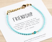 Best Friend Bracelet, Minimalist Best Friend Friendship Bracelet, Friend Bracelet, Best Friend Bracelets, Frosted Seed Beads, Simple, Modern