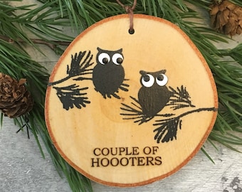 Rustic Birch Owl Couple Of Hooters Ornament Funny Owl Ornament Christmas Ornament Humorous Ornament Owl Decor Woodland Owl Decor Rustic Birch Owl Couple Of Hooters Ornament Funny Owl Ornament Christmas Ornament Humorous Ornament Owl Decor Woodland Owl Decor
