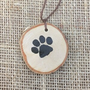 Pet Paw print ornament/personalize Christmas ornament/new pet gift/paw print painting/hand painted ornament/dog paw