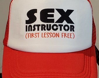 Trucker Hat  "SEX INSTRUCTOR" adjustable