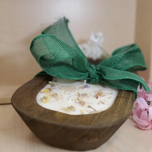 7oz LAVENDER SOY WAX Dough  Bowl Candle