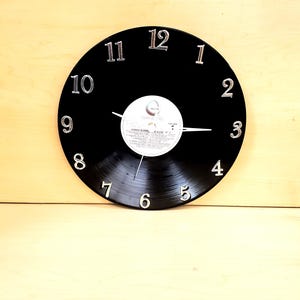 RECORD CLOCK ASSORTED - Silver Numbers