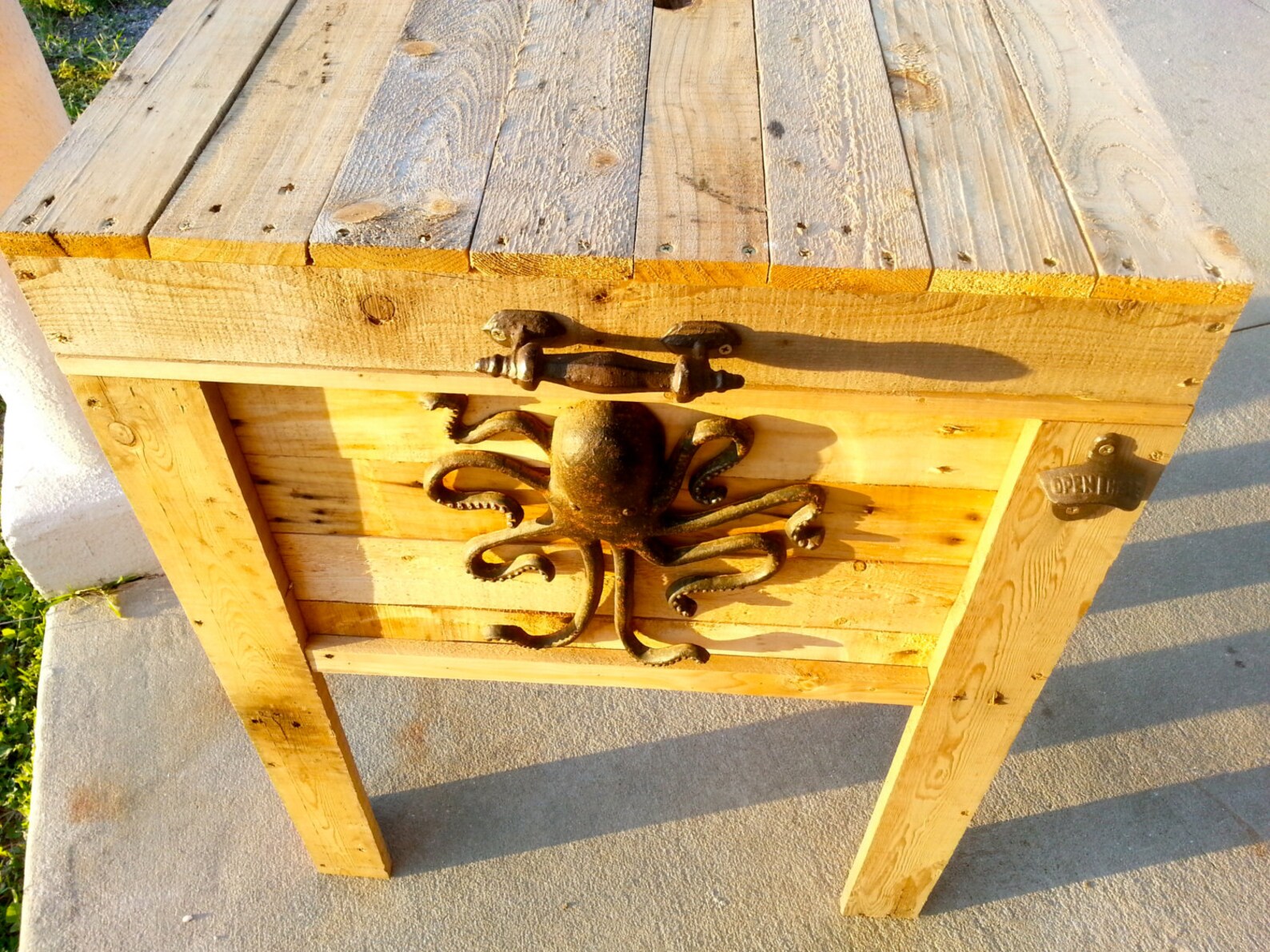 Wood Ice Chest Holder Etsy
