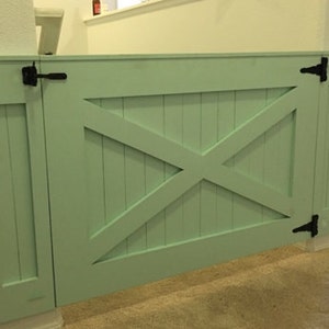 Rustic Dog/ Baby Gate Barn Door Style w/ side panels