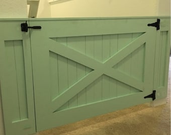 Rustic Dog/ Baby Gate Barn Door Style w/ side panels