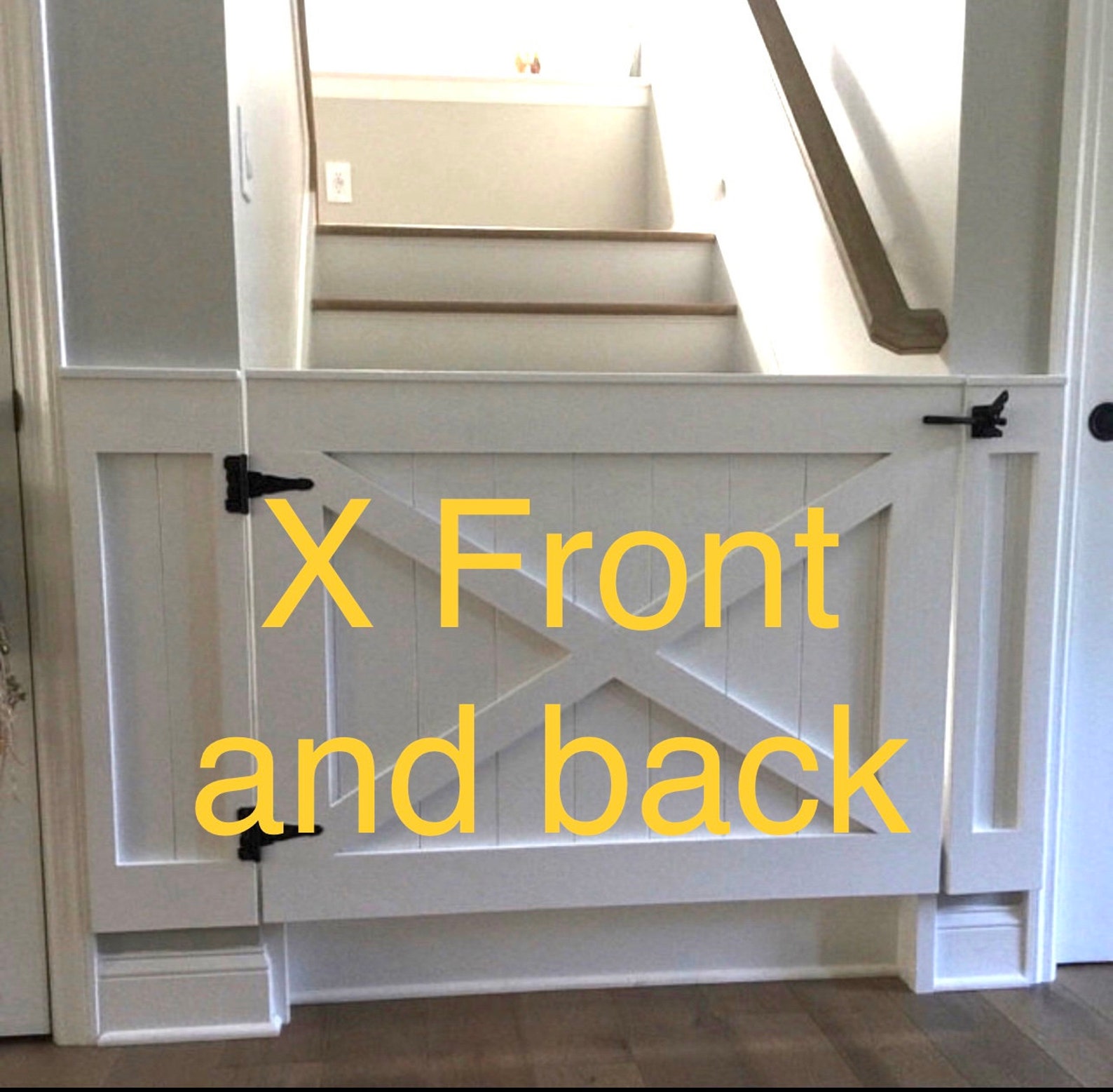 Rustic Dog/ Baby Gate Barn Door Style W/ Side Panels Etsy